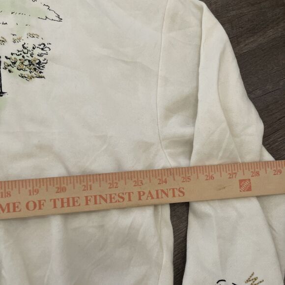 Disney Winnie the Pooh Cream Pullover Hoodie Size XL - Picture 8 of 11